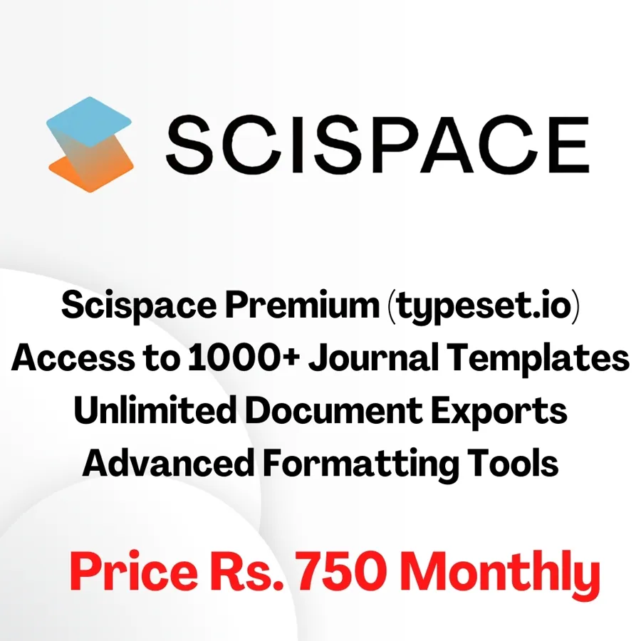 Scispace Premium (one month) – cheap Writing Tools group buy in India