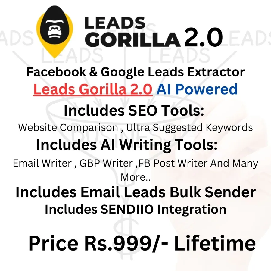 Leads Gorilla 2.0 Lifetime – cheap Lead Generation group buy in India