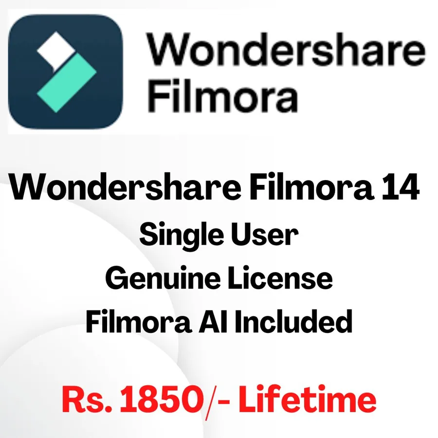 Wondershare Filmora 14 AI Lifetime – cheap Software group buy in India